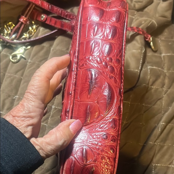 Brahmin Red Croc-Embossed Clutch - Picture 4 of 10